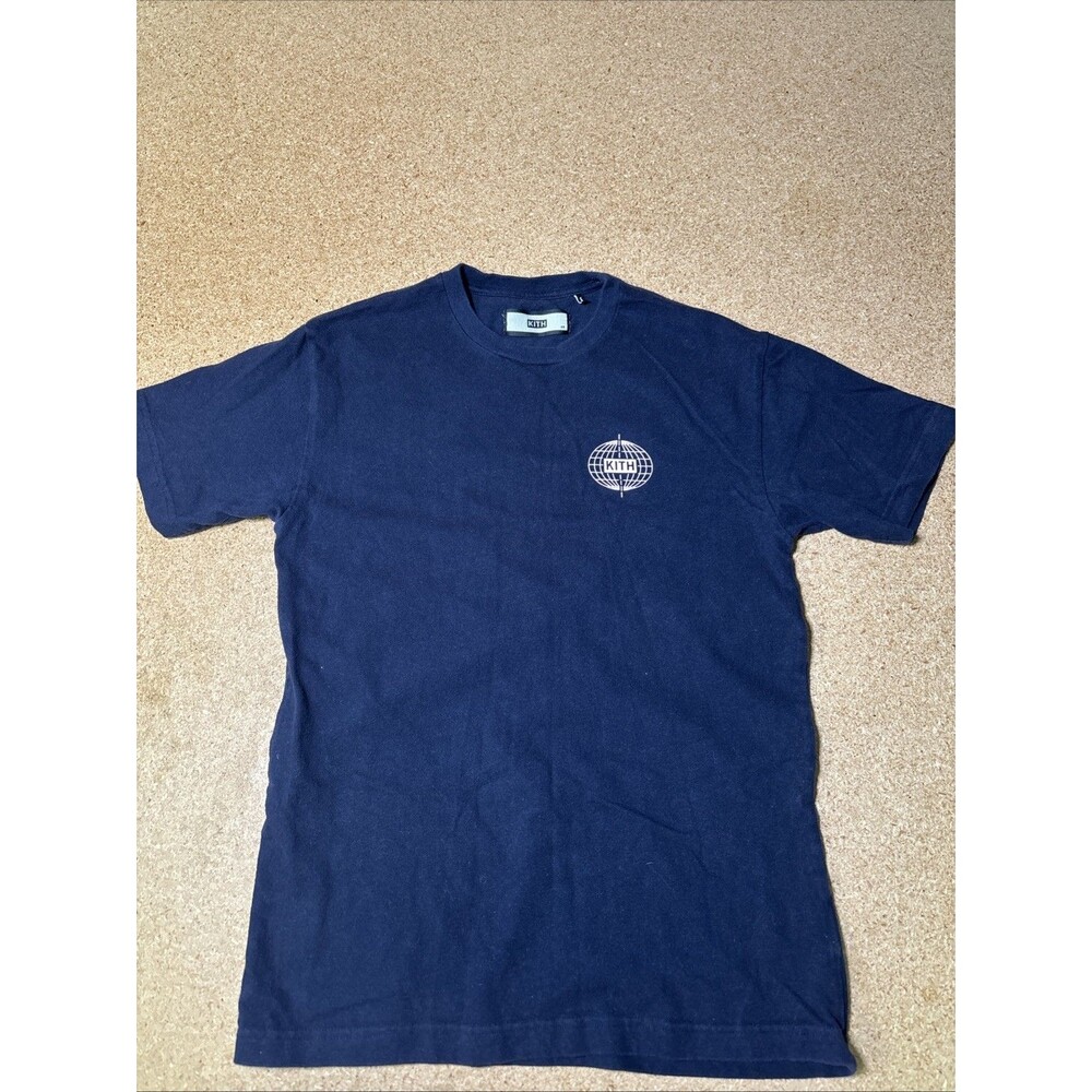 Kith EEA Spellout T-shirt Size XS Navy E3